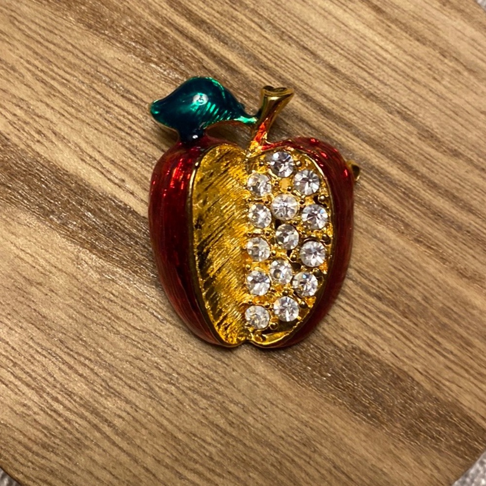 Apple Brooch